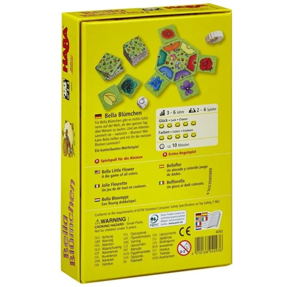 HABA 4093 - Mitbringspiel - Bella Blümchen HABA 4093 - Mitbringspiel - Bella Blümchen -Spielzeug Welten Winkel