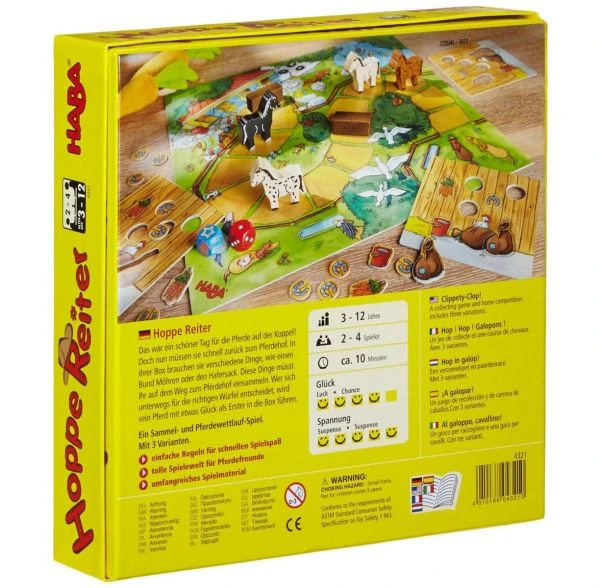 HABA 4321 - Kinderspiel - Hoppe Reiter HABA 4321 - Kinderspiel - Hoppe Reiter -Spielzeug Welten Winkel
