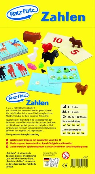 HABA 4537 - Lernspiel - Ratz-Fatz - Zahlen HABA 4537 - Lernspiel - Ratz-Fatz - Zahlen -Spielzeug Welten Winkel