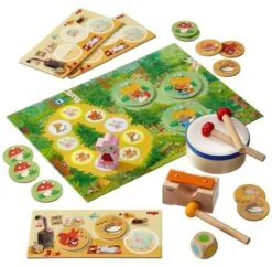HABA 4665 - Meine Ersten Spiele - Kling-Klang-Wald -Spielzeug Welten Winkel 4010168046655 2 600x600