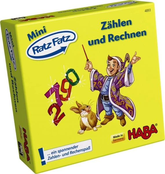HABA 4893 - Mini Mitbringspiel - Ratz Fatz - Zählen und Rechnen HABA 4893 - Mini Mitbringspiel - Ratz Fatz - Zählen Und Rechnen -Spielzeug Welten Winkel