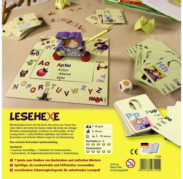 HABA 7144 - Lernspiel - Lesehexe HABA 7144 - Lernspiel - Lesehexe -Spielzeug Welten Winkel