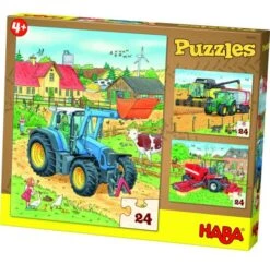 HABA 300444 Puzzles Traktor & Co.