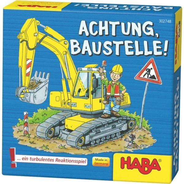 HABA 302748 - Mitbringspiel - Achtung, Baustelle! HABA 302748 - Mitbringspiel - Achtung, Baustelle! -Spielzeug Welten Winkel