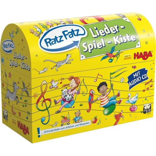 HABA 303035 - Lernspiel - Ratz-Fatz - Lieder-Spiel-Kiste HABA 303035 - Lernspiel - Ratz-Fatz - Lieder-Spiel-Kiste -Spielzeug Welten Winkel