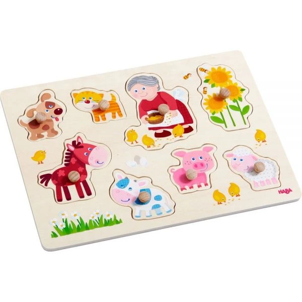HABA 303183 - Greifpuzzle - Oma Lenis Tiere HABA 303183 - Greifpuzzle - Oma Lenis Tiere -Spielzeug Welten Winkel