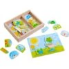HABA 303186 - Holzpuzzle - Lustiger Tiermix