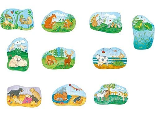 HABA 303308 - 1, 2, Puzzelei - Tierfamilien HABA 303308 - 1, 2, Puzzelei - Tierfamilien -Spielzeug Welten Winkel