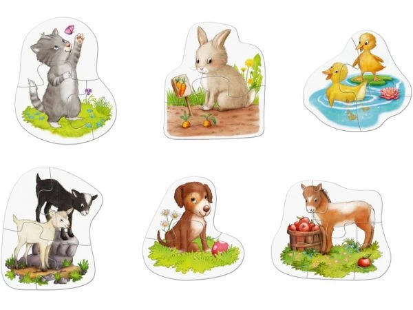 Haba 303309 - 6 erste Puzzles – Tierkinder Haba 303309 - 6 Erste Puzzles – Tierkinder -Spielzeug Welten Winkel