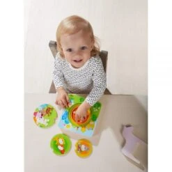 HABA 303536 - Holzpuzzle - Kunterbunte Tierkinder -Spielzeug Welten Winkel 4010168232966 1 600x600