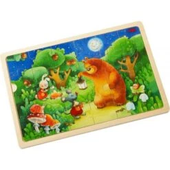 HABA 303645 - Holzpuzzle - Nachtwächterbär