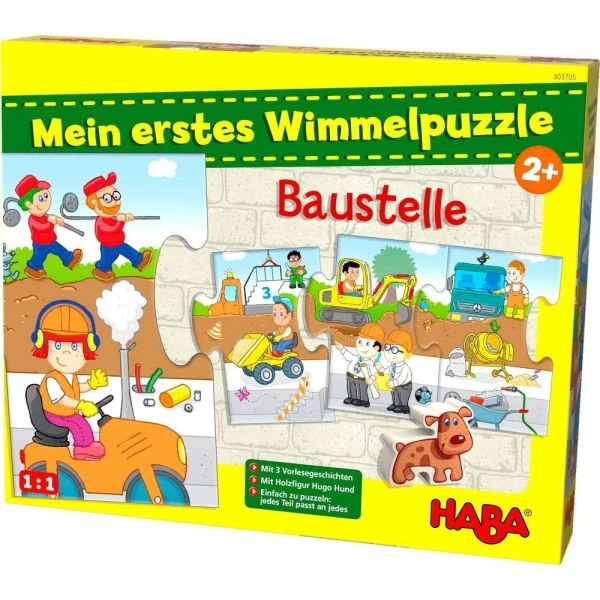 HABA 303705 - Mein erstes Wimmelpuzzle - Baustelle HABA 303705 - Mein Erstes Wimmelpuzzle - Baustelle -Spielzeug Welten Winkel