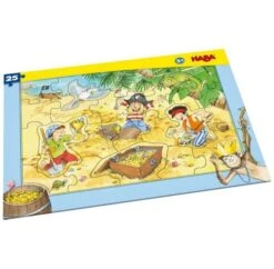 HABA 303707 - Rahmenpuzzle - Piratengold, 25 Teile