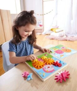 HABA 303871 - Zahnradspiel - Tiere Im Garten -Spielzeug Welten Winkel 4010168236162 1 600x600