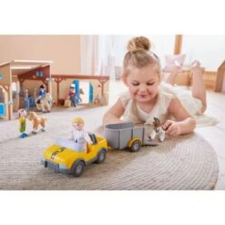 HABA 303926 - Little Friends - Tierarzt-Auto Mit Anhänger -Spielzeug Welten Winkel 4010168236711 2 600x600