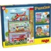 HABA 304186 - Puzzle - Kleine Feuerwehr, 24 Teile