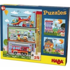 HABA 304186 - Puzzle - Kleine Feuerwehr, 24 Teile -Spielzeug Welten Winkel 4010168238951 1 600x600