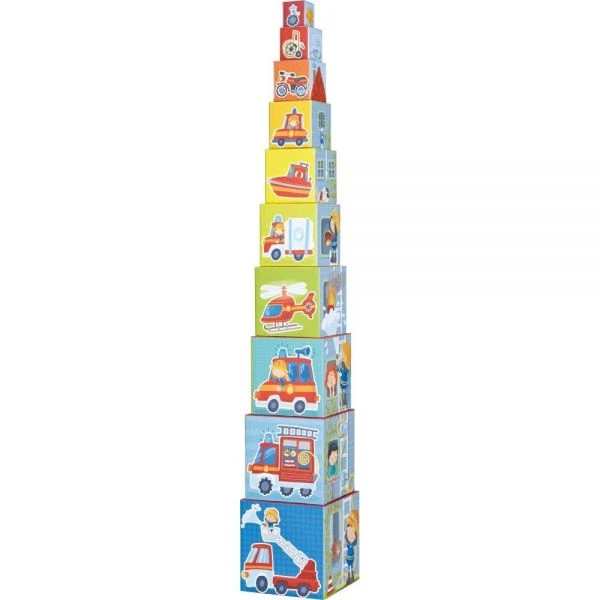 HABA 304238 - Stapelwürfel - Feuerwehr HABA 304238 - Stapelwürfel - Feuerwehr -Spielzeug Welten Winkel
