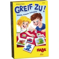 HABA 304262 - Mitbringspiel - Greif Zu! - Würfeln, Schauen, Schnappen