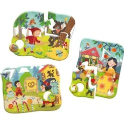 HABA 304432 - 3 Erste Mix-Max-Puzzles - Im Märchenwald, 7, 8 & 9 Teile -Spielzeug Welten Winkel 4010168241111 1 600x600