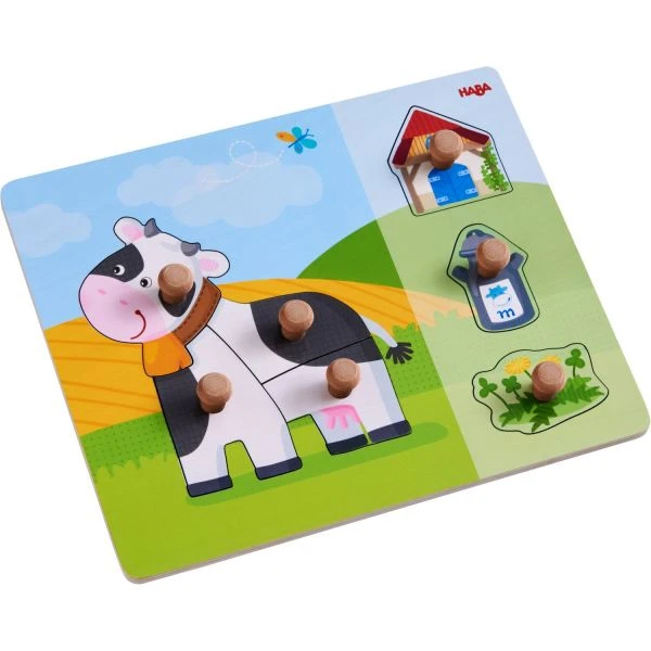 HABA 304591 - Greifpuzzle - Kuh Annabell HABA 304591 - Greifpuzzle - Kuh Annabell -Spielzeug Welten Winkel