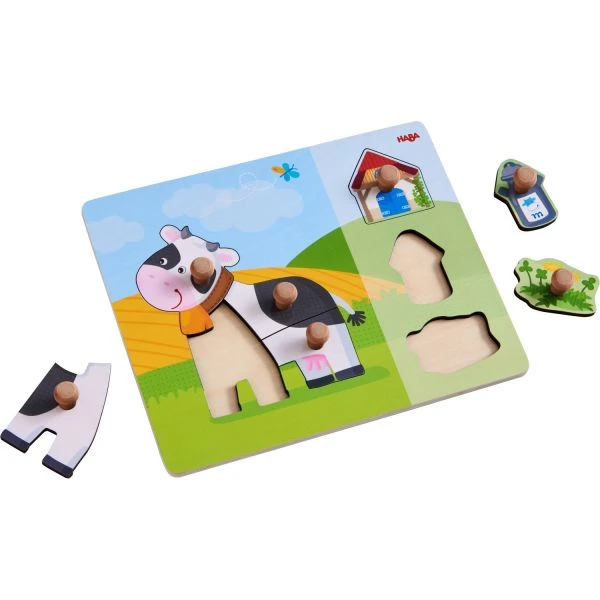 HABA 304591 - Greifpuzzle - Kuh Annabell HABA 304591 - Greifpuzzle - Kuh Annabell -Spielzeug Welten Winkel