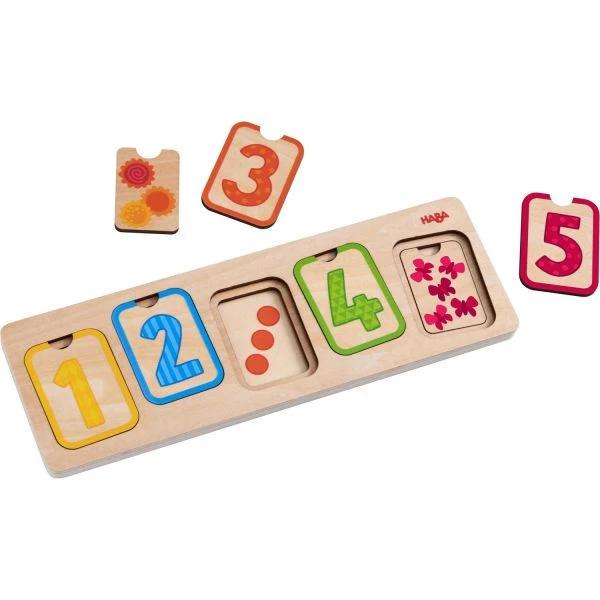 HABA 304587 - Holzpuzzle - Erste Zahlen HABA 304587 - Holzpuzzle - Erste Zahlen -Spielzeug Welten Winkel