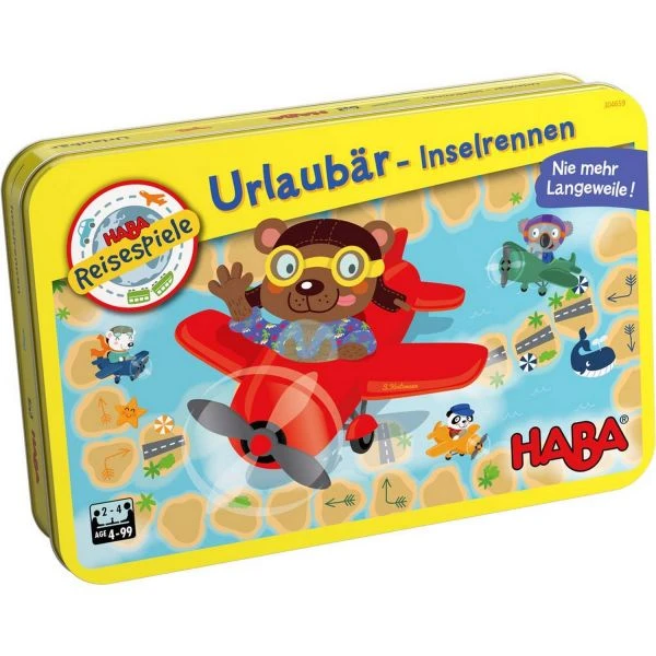 HABA 302659 - Reisespiele - Urlaubär, Inselrennen HABA 302659 - Reisespiele - Urlaubär, Inselrennen -Spielzeug Welten Winkel
