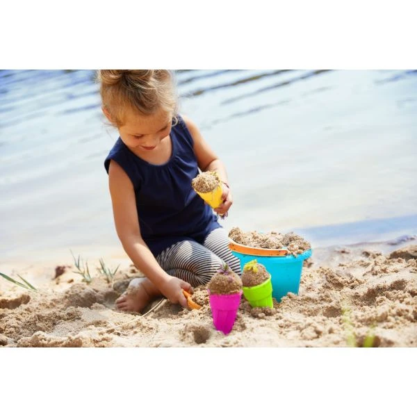 HABA 304680 - Sandspielzeug - Sandspiel-Set Kleinkind-Eimer mit Eistüten HABA 304680 - Sandspielzeug - Sandspiel-Set Kleinkind-Eimer Mit Eistüten -Spielzeug Welten Winkel