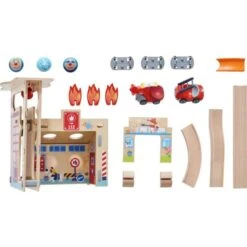 HABA 304847 - Kullerbü - Spielbahn Feuerwehrwache 2 HABA 304847 - Kullerbü - Spielbahn Feuerwehrwache -Spielzeug Welten Winkel 4010168244624 02 600x600