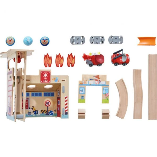 HABA 304847 - Kullerbü - Spielbahn Feuerwehrwache HABA 304847 - Kullerbü - Spielbahn Feuerwehrwache -Spielzeug Welten Winkel