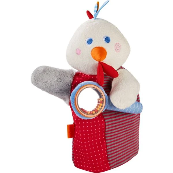 HABA 304927 - Klang-Handpuppe - HABA-Musikant Hahn HABA 304927 - Klang-Handpuppe - HABA-Musikant Hahn -Spielzeug Welten Winkel