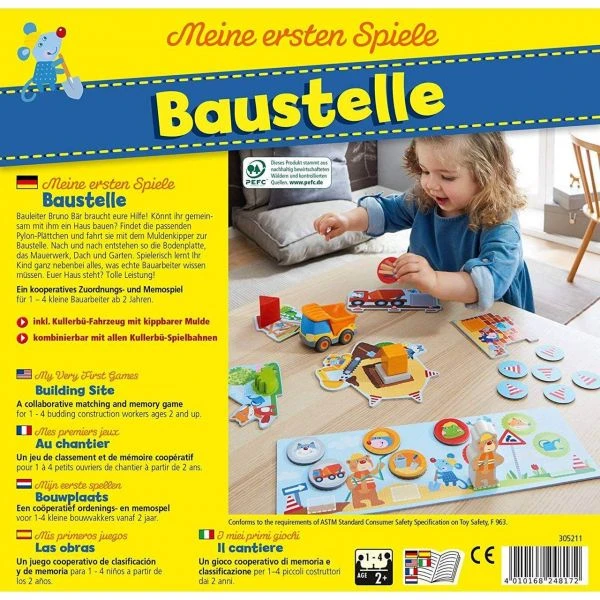 HABA 305211 - Meine ersten Spiele - Baustelle HABA 305211 - Meine Ersten Spiele - Baustelle -Spielzeug Welten Winkel