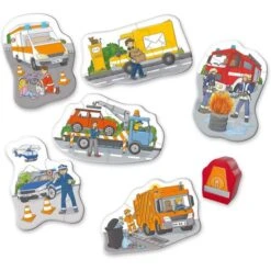 HABA 305236 - 6 Erste Puzzles - Im Einsatz -Spielzeug Welten Winkel 4010168248455 2 600x600