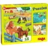 HABA 305237 - Puzzle - Bauernhoftiere