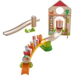 HABA 305396 - Kullerbü - Kugelbahn Hühner-Domino -Spielzeug Welten Winkel 4010168249841 2 600x600