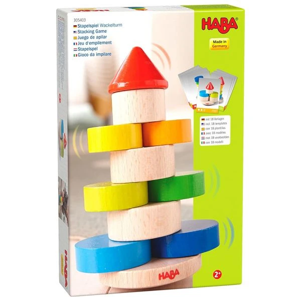 HABA 305403 - Kinderspiel - Stapelspiel Wackelturm, Stapel- und Motorikspiel aus Holz HABA 305403 - Kinderspiel - Stapelspiel Wackelturm, Stapel- Und Motorikspiel Aus Holz -Spielzeug Welten Winkel
