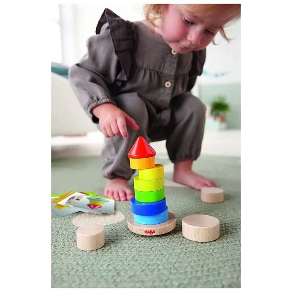 HABA 305403 - Kinderspiel - Stapelspiel Wackelturm, Stapel- und Motorikspiel aus Holz HABA 305403 - Kinderspiel - Stapelspiel Wackelturm, Stapel- Und Motorikspiel Aus Holz -Spielzeug Welten Winkel