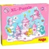 HABA 305467 - Puzzle - Einhorn Glitzerglück, Wolkenpuzzelei, 20 Teile