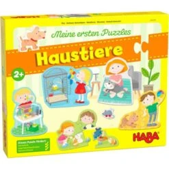 HABA 305470 - Meine Ersten Puzzles - Haustiere, 3 Teile