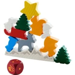 HABA 305525 - Kinderspiel - Tier Auf Tier, Das Weihnachtliche Stapelspiel -Spielzeug Welten Winkel 4010168250762 2 600x600