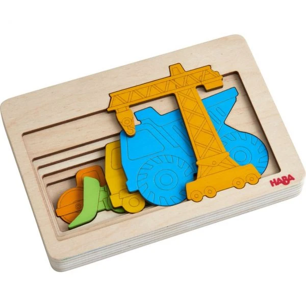 HABA 305530 - Holzpuzzle - Baustellenfahrzeuge HABA 305530 - Holzpuzzle - Baustellenfahrzeuge -Spielzeug Welten Winkel