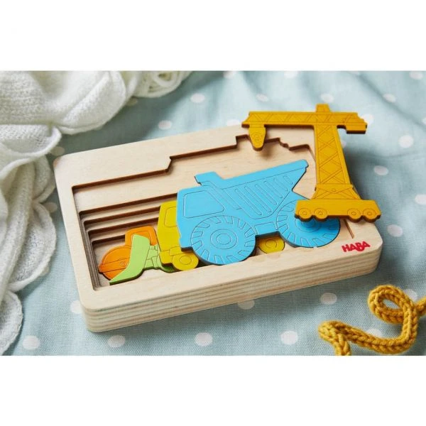 HABA 305530 - Holzpuzzle - Baustellenfahrzeuge HABA 305530 - Holzpuzzle - Baustellenfahrzeuge -Spielzeug Welten Winkel