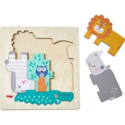 HABA 305710 - Holzpuzzle - Tierisch Wild