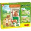 HABA 305884 - Puzzle - Bauernhoftiere, 3er Set