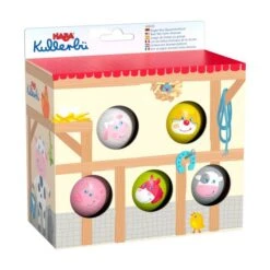 HABA 306020 - Kullerbü - Kugel-Set Bauernhoftiere