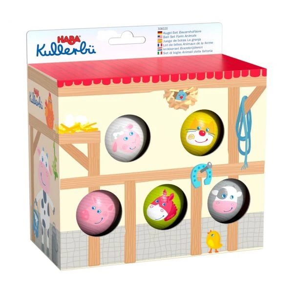 HABA 306020 - Kullerbü - Kugel-Set Bauernhoftiere HABA 306020 - Kullerbü - Kugel-Set Bauernhoftiere -Spielzeug Welten Winkel