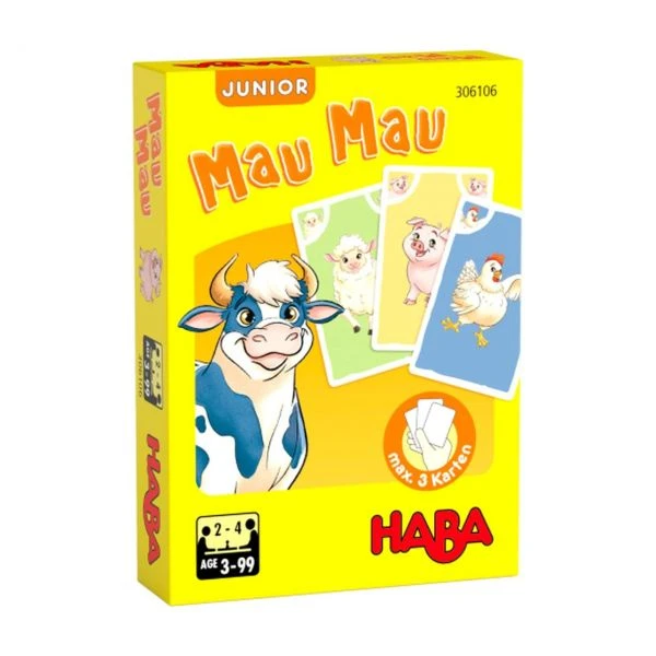 HABA 306106 - Kartenspiel - Mau Mau Junior, Bauernhof HABA 306106 - Kartenspiel - Mau Mau Junior, Bauernhof -Spielzeug Welten Winkel