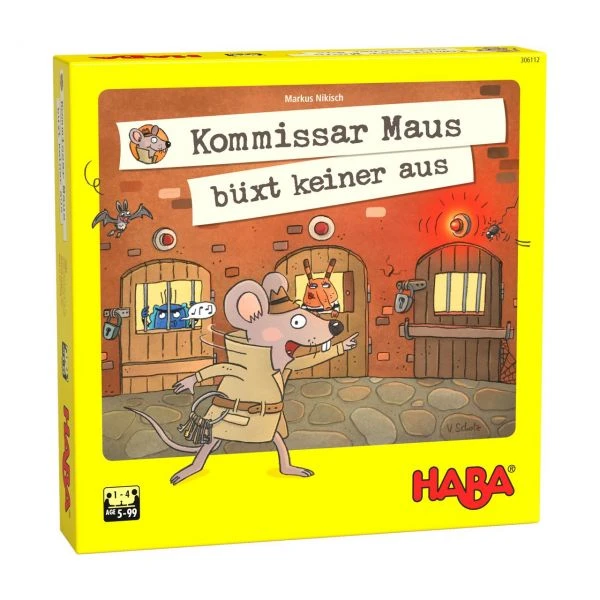 HABA 306112 - Kinderspiel - Kommissar Maus büxt keiner aus HABA 306112 - Kinderspiel - Kommissar Maus Büxt Keiner Aus -Spielzeug Welten Winkel