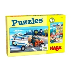 HABA 306161 - Puzzle - Einsatzfahrzeuge, 2x24 Teile